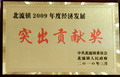 北流镇2009年度经济发展突出贡献奖