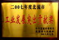 2007年度北流市工业发展突出贡献奖